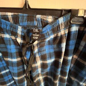 mens blue plaid lounge pant size M - NWOT